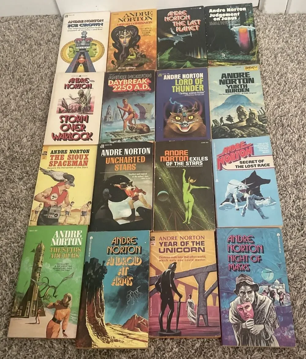 Lot Of 16 Andre Norton Novels Sci Fi Fantasy Paperback Books